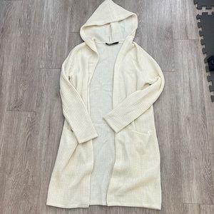 Jenni Kayne Waffle knitted cardigan- ivory